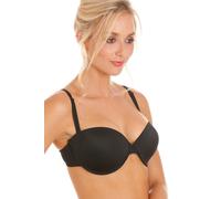 Camille Women's Black Bra with Removable Straps - Multiway Everyday T-Shirt Bra - 32A