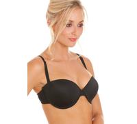 Camille Women's Bandeau Cup T-Shirt Multiway Bra in Black | Size: 34E