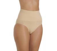 Camille Womens Beige Seamfree Shapewear Comfort Control Brief - BEIGE - L