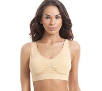 Camille Womens Beige Seamfree Shapewear Control Support Bra 14