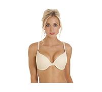 Camille Womens Beige Underwired Moulded Cup Multiway Bra 34C