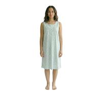 Camille Womens Classic 100% Organic Cotton Sleeveless Nightdress - Mint Green - 18-20