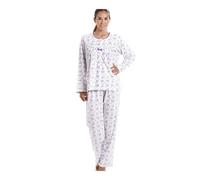 Classic Jersey Cotton Ditsy Floral Print Pyjama Set Camille Lilac 20-22