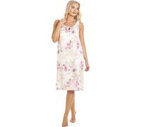 Camille Women's Classic Sleeveless Poppy Print Chemise in Pink | Size: 10