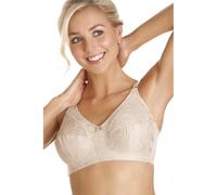 Camille Womens Cotton Comfort Non Wired Soft Cup Beige Bra 38B