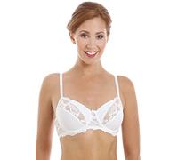 Camille Womens Floral Lace Full Cup Bra - Underwired Womens Everyday T Shirt Bra - Available in A Range of Sizes with Adjustable Straps