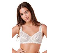 Camille Womens Floral Lace Rhapsody Ivory Lace Underwired Bra 42E