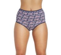Camille Womens Four Pack Multicoloured 100% Cotton Full Briefs 10-12 Mixed PK