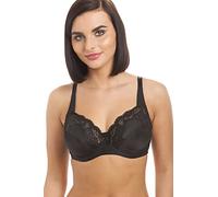 Camille Womens Lace Detailed Full Cup Bra - Non Padded, Underwired Bra with Adjustable Straps & Secure Hook and Eye Closure
