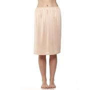 Camille Womens Ladies Beige 24'' Half Length Cling Resistant Under Skirt Slip