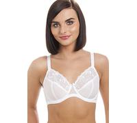 Camille Womens Ladies Jessica Underwired Full Cup Lace White Bra 36B-40F 36C