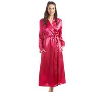 Camille Women's Luxury Plain Satin Wrap in Raspberry | Size: 14-16 Camille Raspberry 14-16