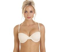 Camille Womens Multiway T Shirt Bra - Underwired Bandeau Bra with Removable Matching Straps - Wear Cross Back, Strapless, Halter or One Strap