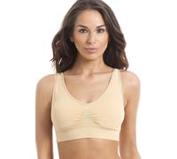 Camille Womens Beige Seamfree Shapewear Control Support Bra 14