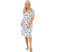 Spandex Short Sleeve Nightdress Camille Light Blue 14-16