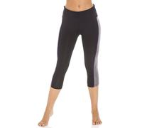 Camille Stylish Capri Sportswear Leggings In Black Black M