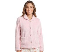 Camille Womens Supersoft Fleece Bed Jacket, Luxury Collared Warm Sleep Coat | Button Up & Long Sleeved, Stay Toasty Warm & Cosy All Night Long, Autumn or Winter Accessory, Wear Over Pyjama Top