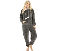 Supersoft Hooded Onesie Camille Charcoal 18-20