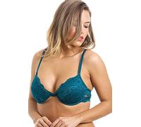 Camille Women's Floral Lace Padded Underwired Bra in Teal | Size: 34C Camille Teal 34C
