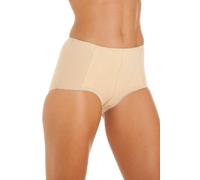 Camille Women's Three Pack Classic Cotton Control Briefs in Beige | Size: 26/28