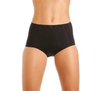 Camille Women's Three Pack Classic Cotton Control Briefs in Black | Size: 26/28
