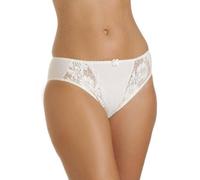 Camille Women's Three Pack Classic Style Lace Briefs in Ivory | Size: 20