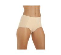 Camille Womens Three Pack Cotton Control Shapewear Support Briefs 10-12 Beige