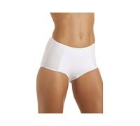 Camille Womens Three Pack Cotton Control Shapewear Support Briefs 22-24 White