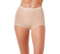 Camille Womens 3 Pack High Waisted Briefs | Comfortable Cotton Underwear | Flattering Silhouette | Soft, Stretchy Womens Knickers | Fast Dry | Beige 18