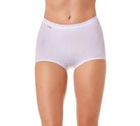 Camille Maxi Briefs Knickers for Women 3 Multipack - High Waisted Soft Cotton Breathable Full Briefs - Flattering Comfortable Ladies Underwear - Pack of 3 - White 18
