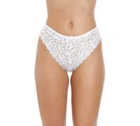 Camille Womens Three Pack White Floral Lace Melody Thong 12