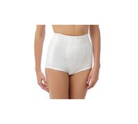 Camille Women's Two Pack Cotton High Waisted Comfort Control Full Briefs in White | Size: Medium