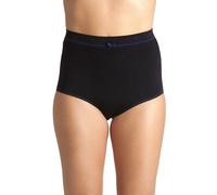 (Black, L) Camille Womens Two Pack Seam Free High Waist Shapewear Control Briefs