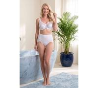Camille Women's Two Pack Smooth Double Layered Full Control Briefs in White | Size: Medium