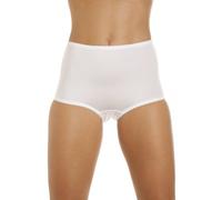 Camille Womens Two Pack Smooth High Waist White Control Briefs 20