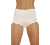 Camille Womens Two Pack Smooth High Waist Beige Control Briefs 20