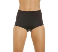 Camille Womens Two Pack Smooth High Waist Black Control Briefs 10
