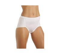 Camille Womens Two Pack White High Waist Control Comfort Support Briefs 10