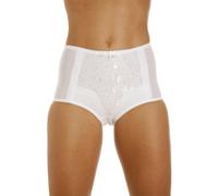 Camille Womens Two Pack White Lace Control Shapewear Briefs 20