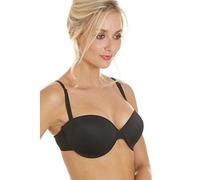 Camille Women's Black Bra with Removable Straps - Multiway Everyday T-Shirt Bra - 32A