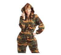 Camille Womens Various Print Super Soft Fleece Hooded All In One Onesies