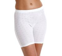 Camille Womens Warm Underwear Thermal Winter Shorts 8/10 White
