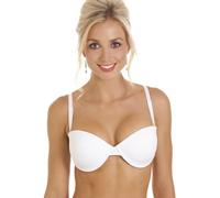 Camille Women's White Bra with Removable Straps - Multiway Everyday T-Shirt Bra - 32DD
