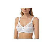 Camille Womens White Full Cup Non Wired Floral Lace T-Shirt Bra 38B White