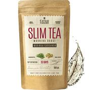CAMINO DE CABRAS® SLIM TEA Morning Energy Boost | Detox Cleanse Weight Loss | Slimming Tea | Bloating Relief and Belly Reduction | Moringa, Mate, Guarana, Dandelion | Herbal Infusion, 100g