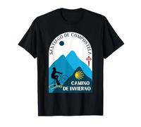 Camino de Invierno Bicycle Man Santiago de Compostela 2026 T-Shirt