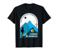 Camino de Invierno Woman Walking Santiago de Compostela 2026 T-Shirt