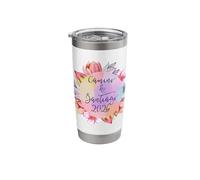 Camino de Santiago 2026 Floral Boho Pilgrim Spain Compostela Stainless Steel Insulated Tumbler