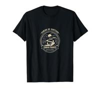 Camino de Santiago Camino Frances Hiking Retro Badge Value Graphic T-Shirt, Men, Black, M
