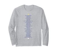 Camino de Santiago de Compostela Way of Saint James Stages Pilgrims Long Sleeve T-Shirt